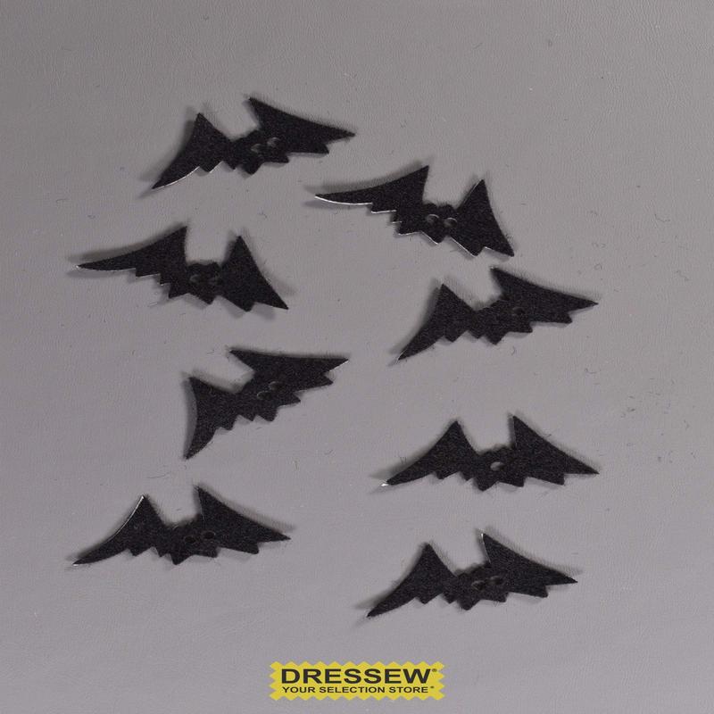 Stick-On Felt Bats Black