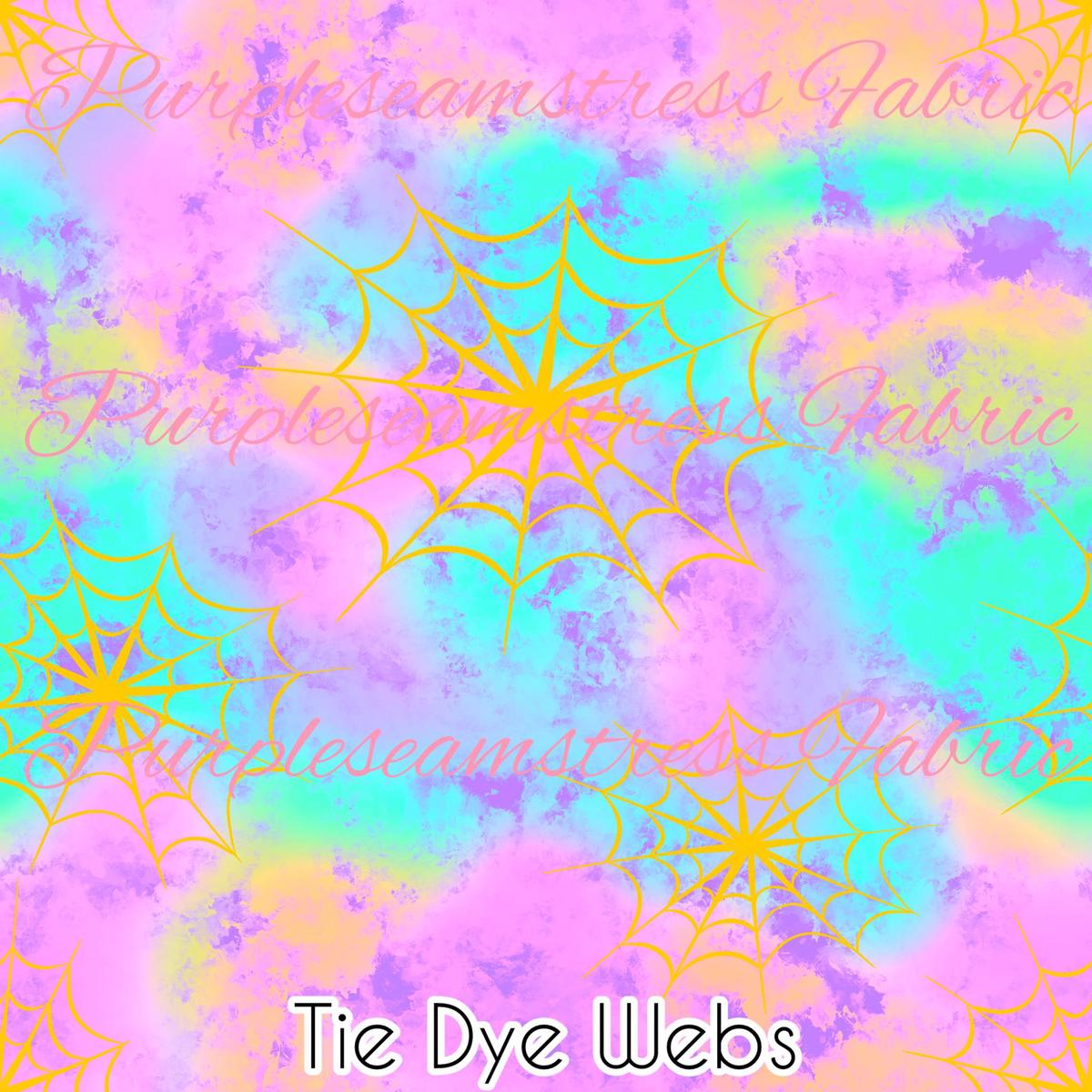 Tie Dye Webs  Fabric