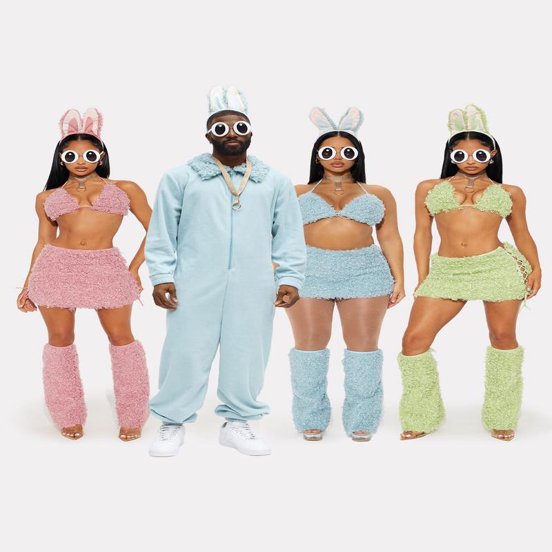 Boo Boo Monster 6 Piece Faux Fur Halloween Costume - Blue