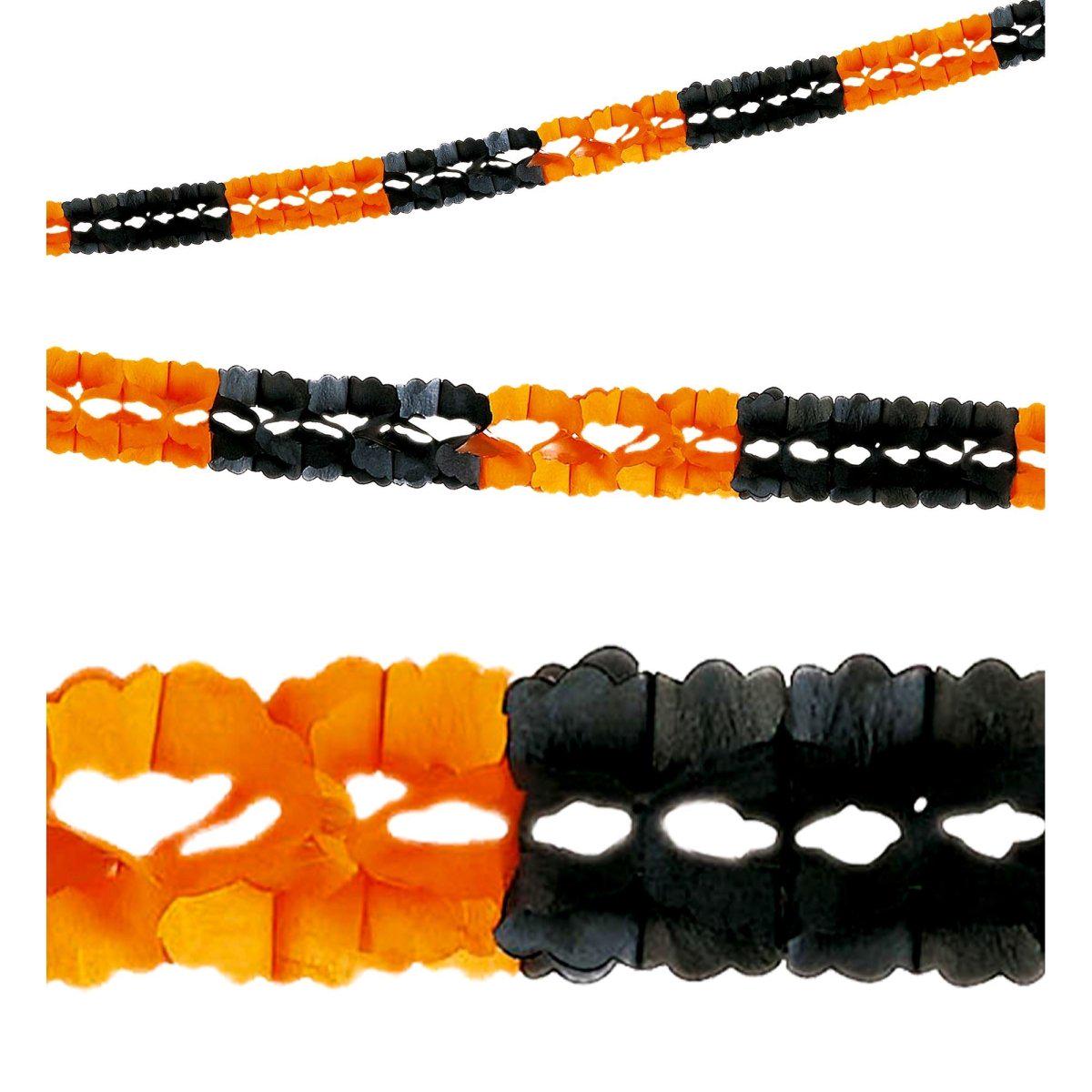 Sort orange guirlande 4m