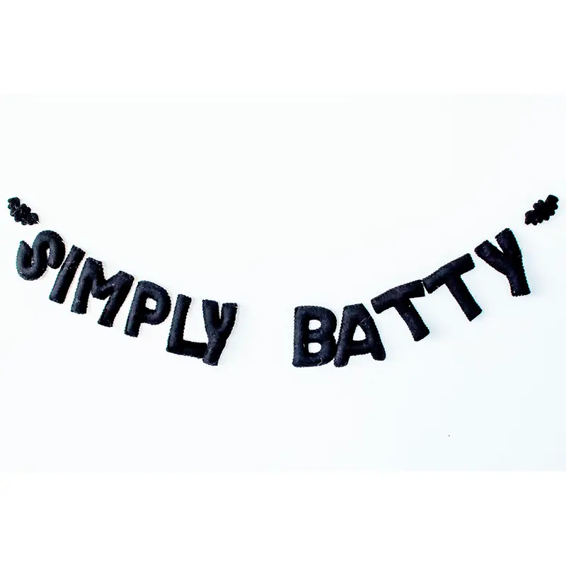 Simply Batty Wool Felt Garland