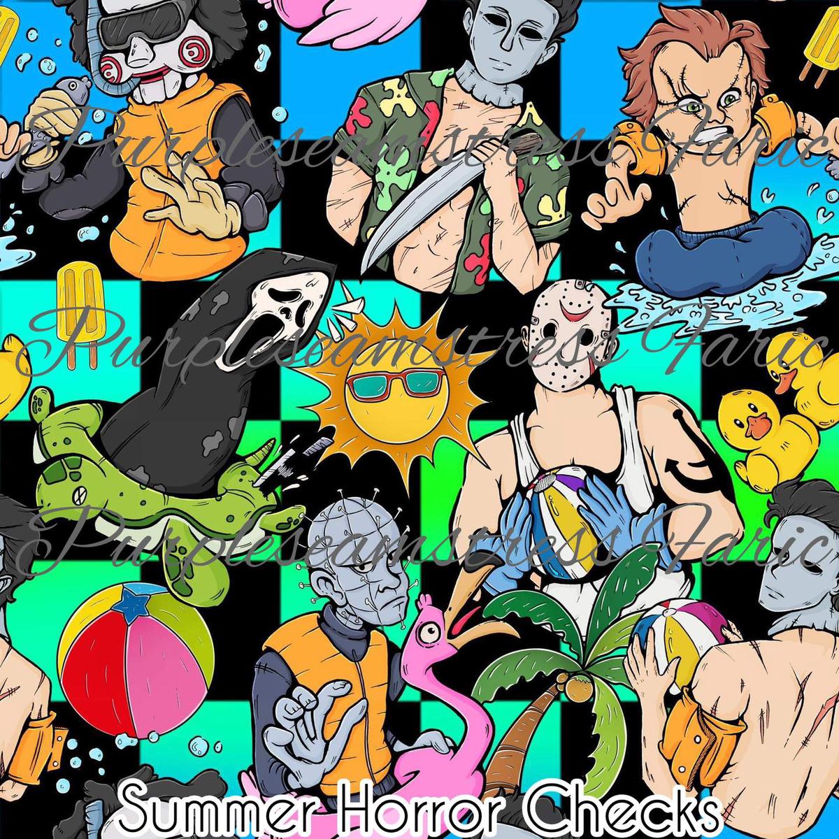 Summer Horror Checks  Fabric