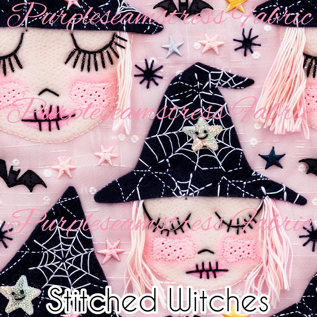 Stitched Witches  Fabric