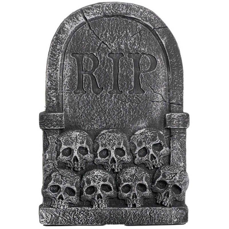 RIP Skulls Graveyard Tombstone