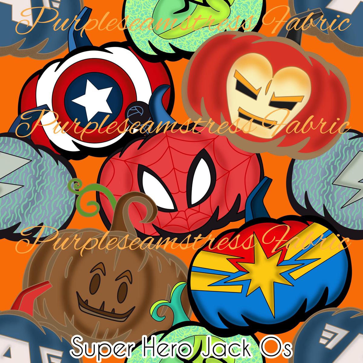 Super Hero Jack Os  Fabric