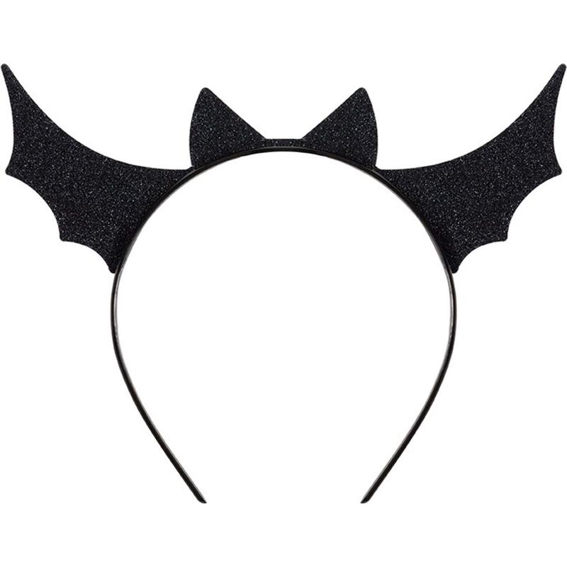Bats and Boos Black Bat Headband, 1 Count