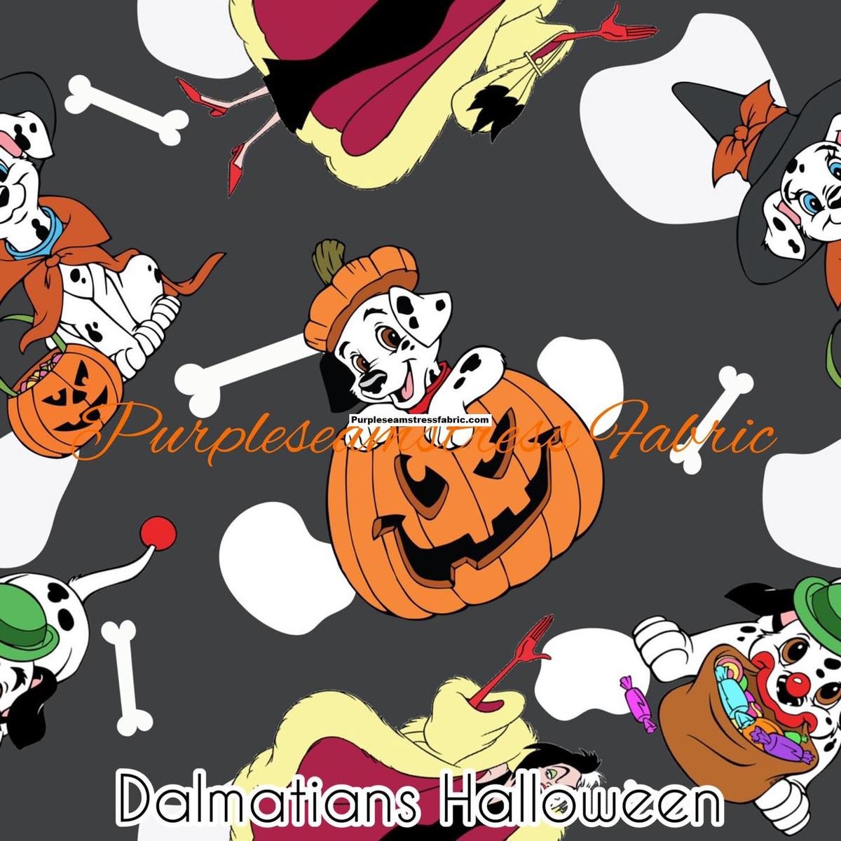 Dalmatians Halloween  Fabric