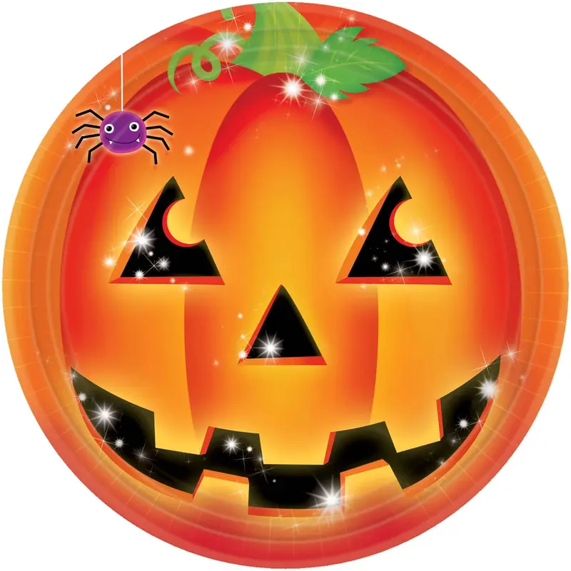 Perfect Pumpkin Round Plates, 6 3/4