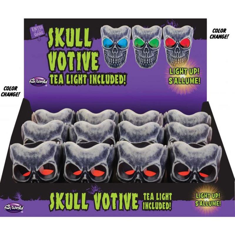 Skull Votive, Assortment, 1 Count