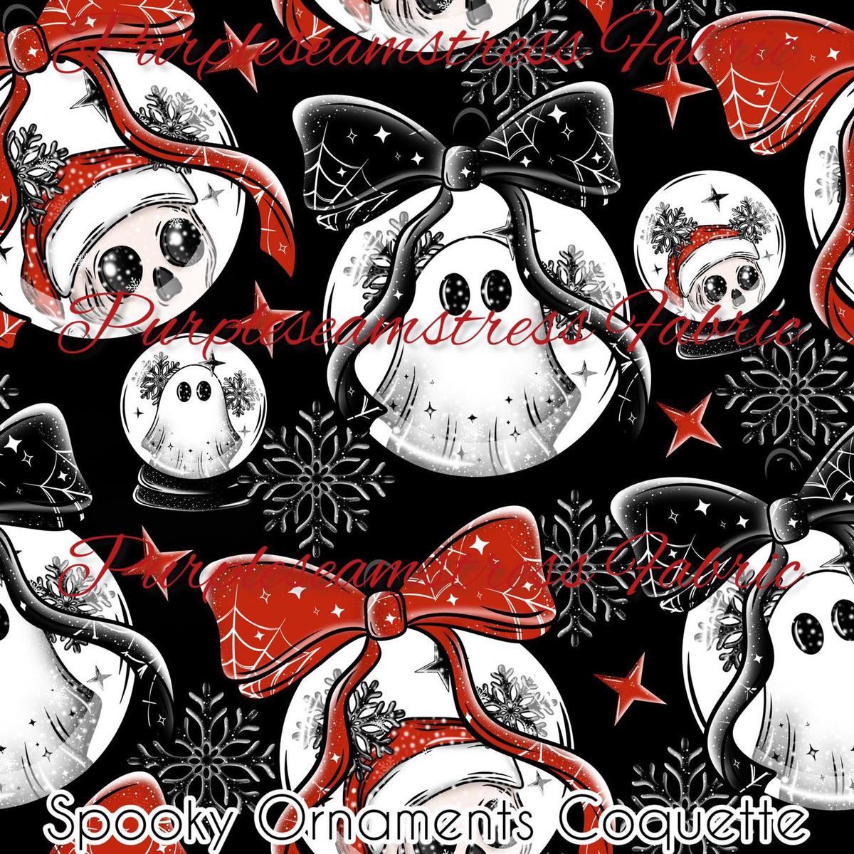 Spooky Ornaments Coquette  Fabric