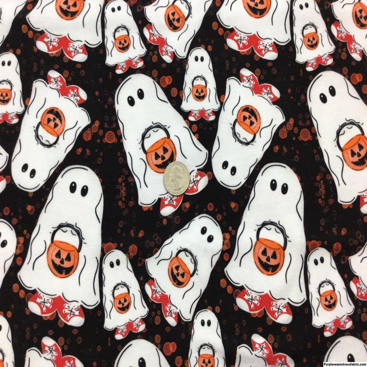 Spooky Trick Or Treat Ghosts  Fabric