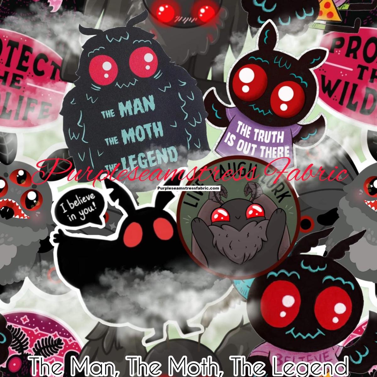 The Man, The Moth, The Legend  Fabric