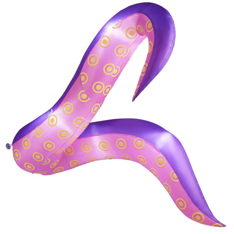 6.5 Ft Inflatable Tentacles With LED Lights, Suction Cups
