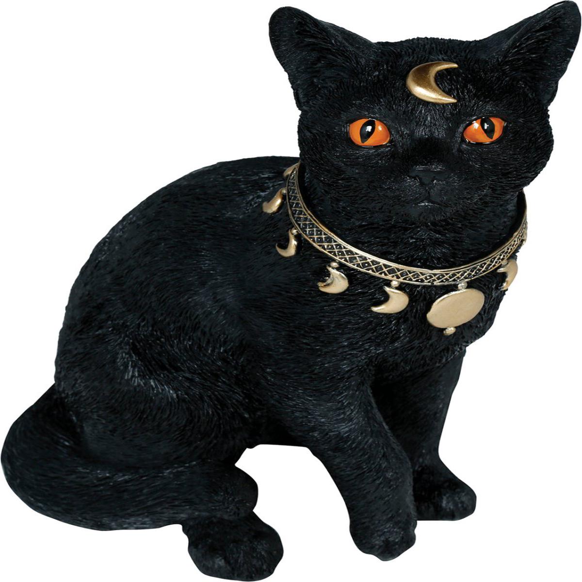 Sort falsk kat 28 cm