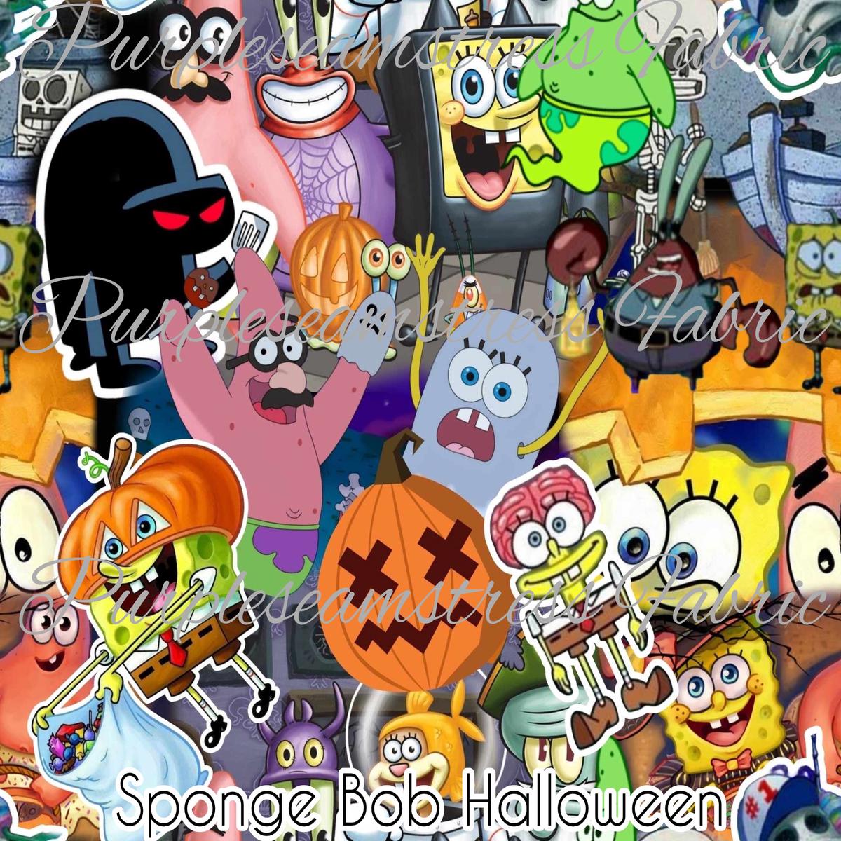Sponge Bob Halloween  Fabric