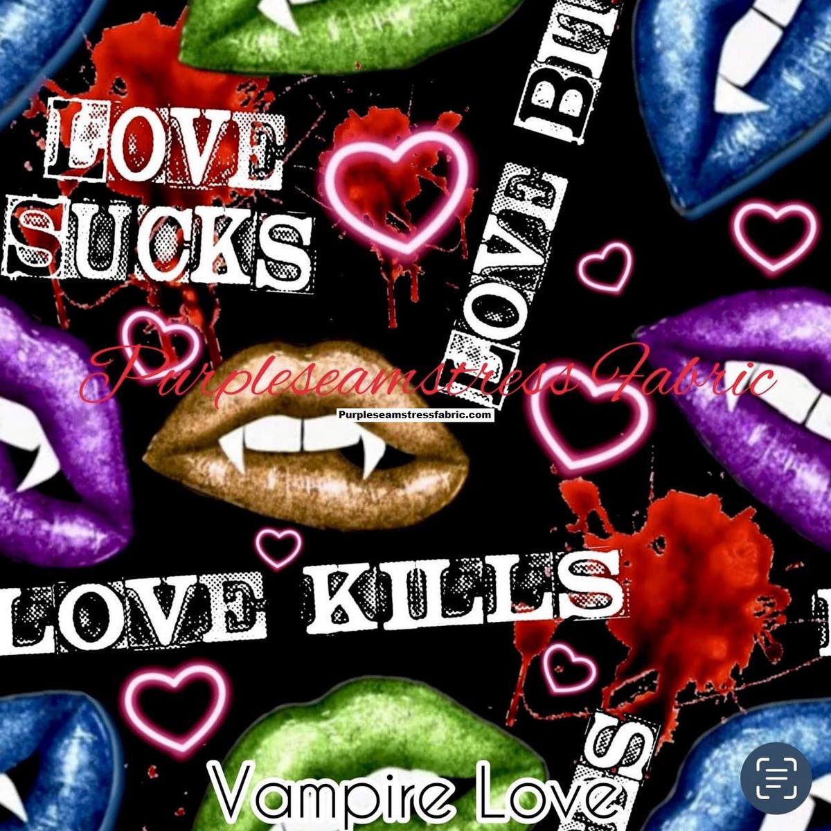Vampire Love  Fabric
