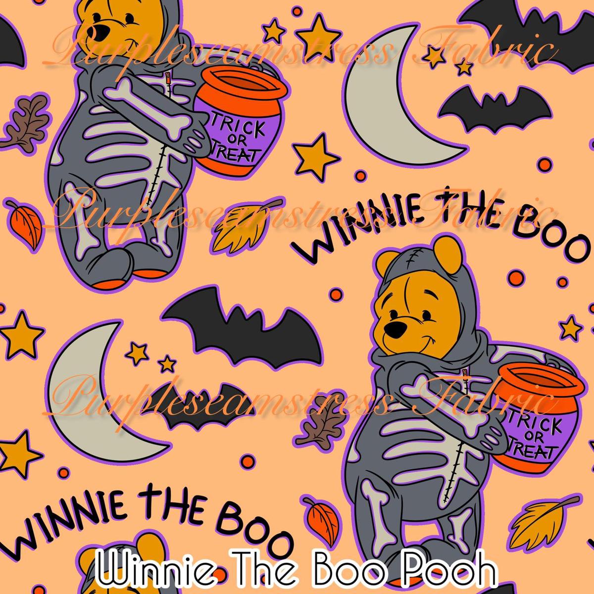 Winnie the Boo Pooh  Fabric