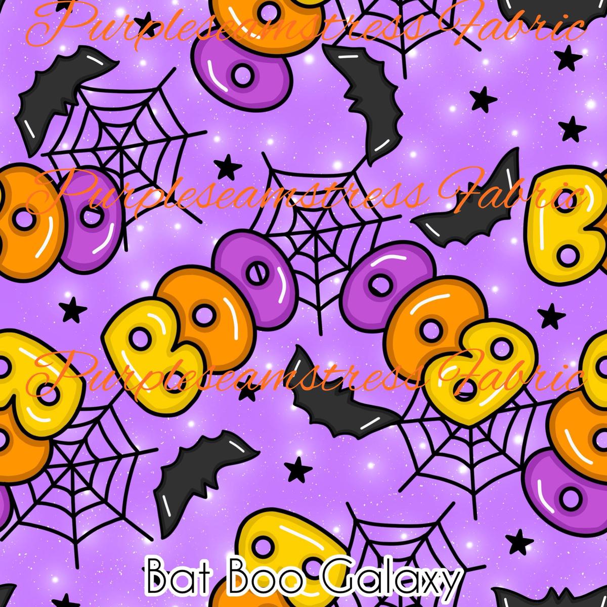 Bat Boo Galaxy  Fabric