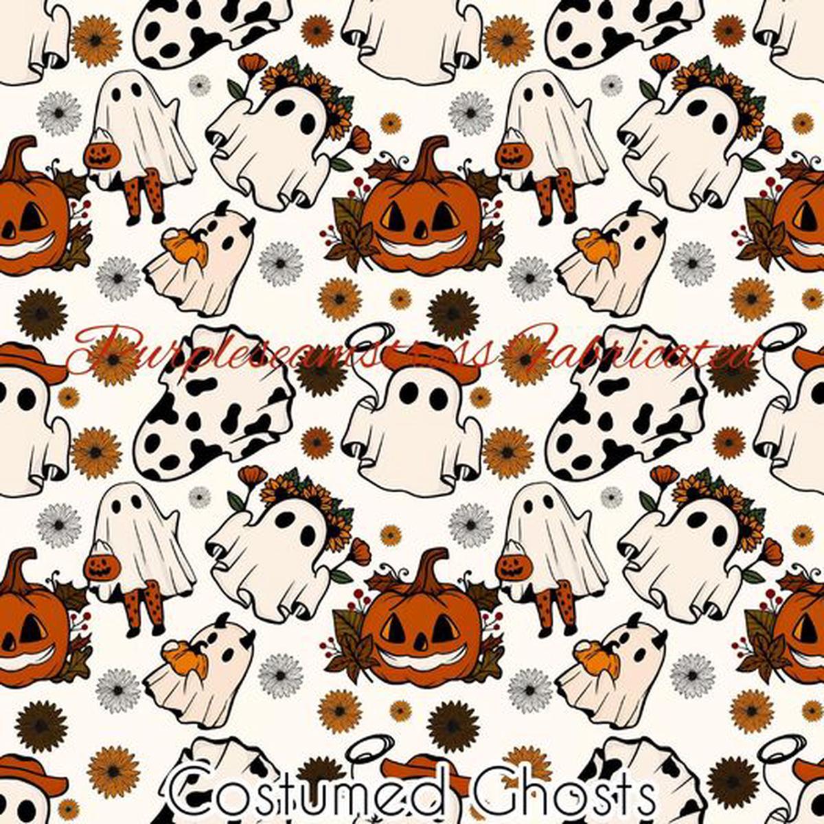Costumed Ghosts  Fabric