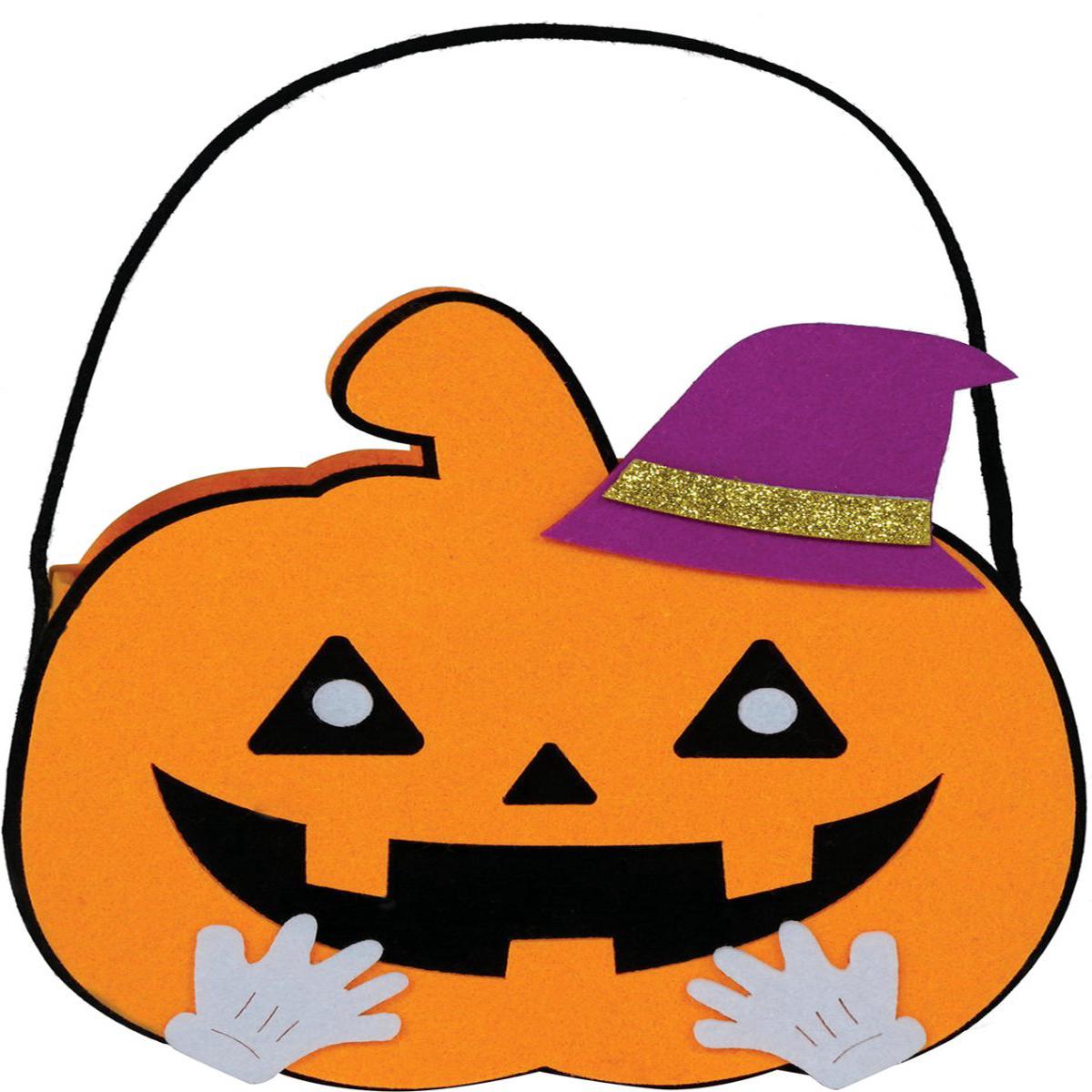 Halloween-kurv grskar 16 cm