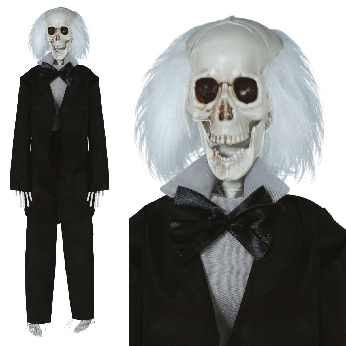 Skeletdukke professor med jakkest, 40 cm