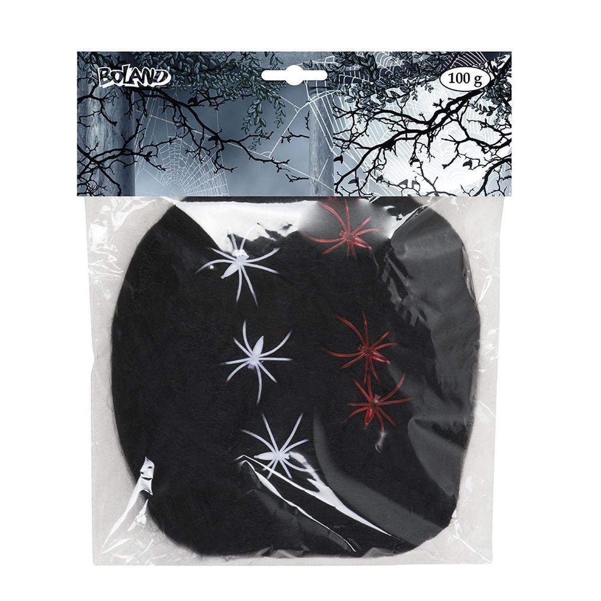 Spiderweb Sort 6 edderkopper 100gr