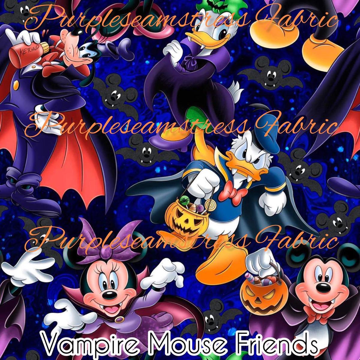 Vampire Mouse Friends  Fabric