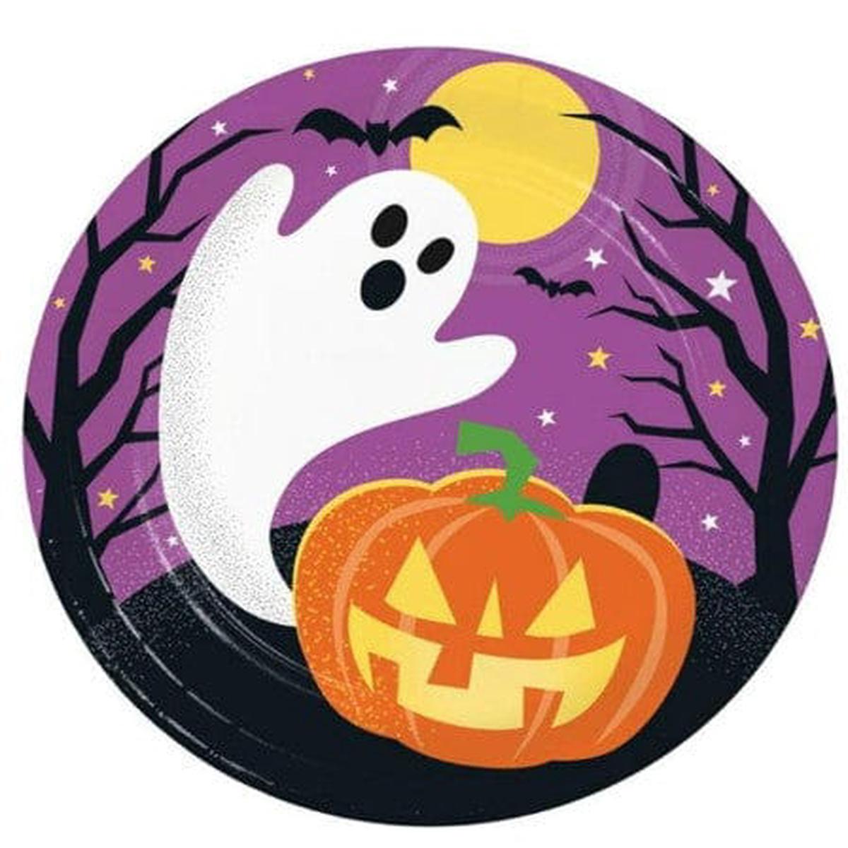 7 In. Haunted House plates (8 ct.)